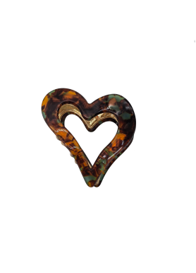 Heart Shaped Hair Claw Clips Acetate Claw Clips For Women And Girls Medium Hair Accessories