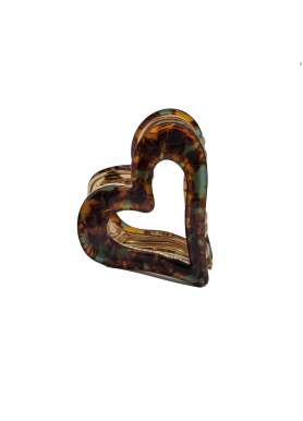 Heart Shaped Hair Claw Clips Acetate Claw Clips For Women And Girls Medium Hair Accessories