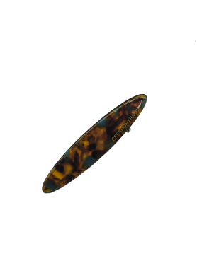 2 Pcs Oval Acetate Hair Clips For Women Tortoiseshell Duckbill Metal Barrettes Elegant Hair Accessories