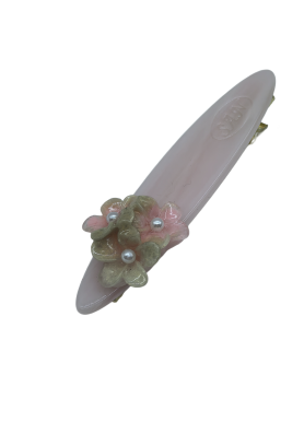 2 Pcs Flower Pattern Acetate Hair Clips For Women Non-slip Duckbill Metal Barrettes Cute Hair Accessories