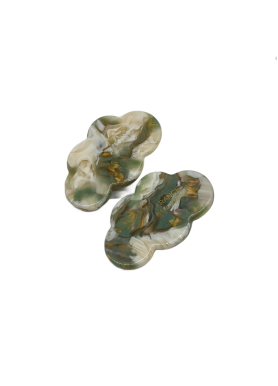 2 Pcs Cloud Shaped Acetate Hair Clips For Women Non-slip Duckbill Metal Barrettes Cute Hair Accessories