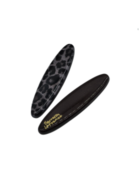 2 Pcs Oval Acetate Hair Clips For Women Leopard Print Duckbill Metal Barrettes Elegant Hair Accessories