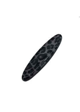 2 Pcs Oval Acetate Hair Clips For Women Leopard Print Duckbill Metal Barrettes Elegant Hair Accessories