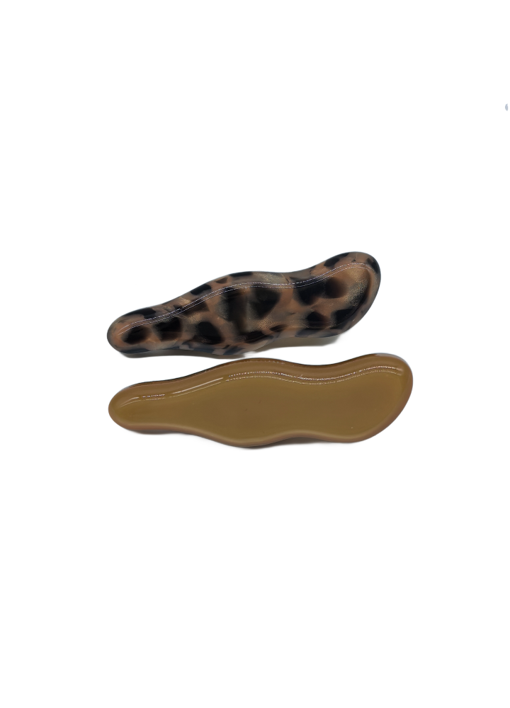 2 Pcs Wavy Acetate Hair Clips For Women Leopard Print Duckbill Metal Barrettes Elegant Hair Accessories