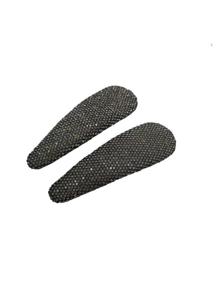 2Pcs Rhinestone Hair Clips,Snap Hair Accessories,Decorative Hair Clips,Rhinestone Barrettes For Women Girls