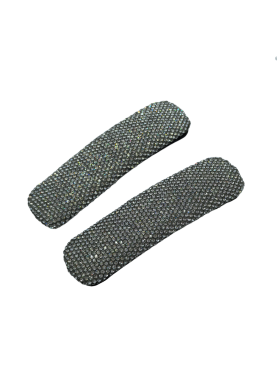 2Pcs Rectangular  Rhinestone Hair Clips,Snap Hair Accessories,Rhinestone Barrettes For Women Girls
