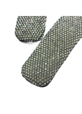 2Pcs Rectangular  Rhinestone Hair Clips,Snap Hair Accessories,Rhinestone Barrettes For Women Girls