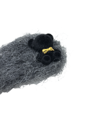 Cute Bear Hair Clips Small Side Hair Clip For Women Fabric  Hair Clip Barrette Cute Snap Hair Clips