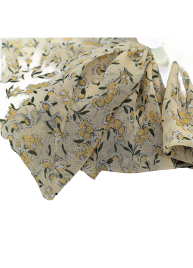 Yellow Chiffon Bow Hair Claw Clips For Women Nonslip Ponytail Holder Hair Claw Clips Catch Clamps Hair Accessories