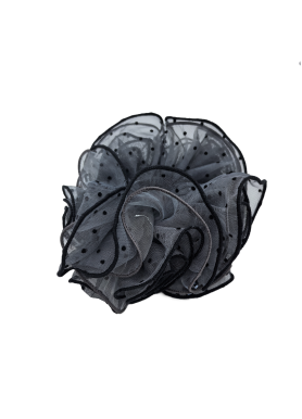 Lace Scrunchies For Women Large Elastic Hair Ties Ropes Black Polka Dot Hair Ties Ponytail Holder