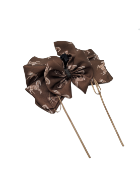 Chiffon Horse Pattern Hair Claw Clips For Women Nonslip Ponytail Holder Hair Claw Clips Catch Clamps Hair Accessories