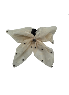 Chiffon Polka Dot Bow Hair Claw Clips For Women Nonslip Ponytail Holder Hair Claw Clips Catch Clamps Hair Accessories